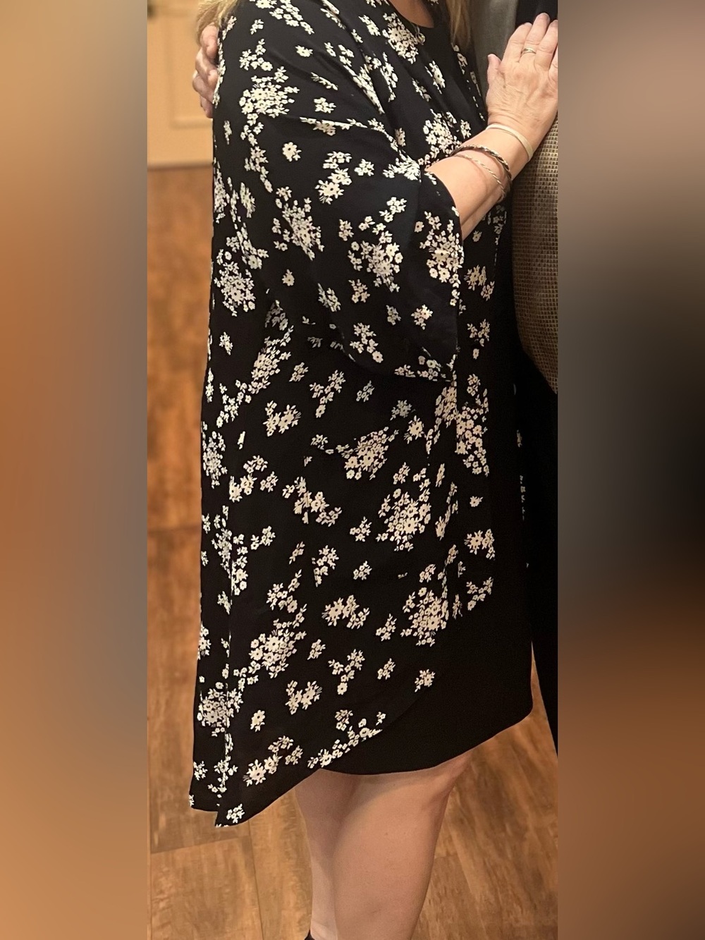 Black & White Floral Jacket-size M/L